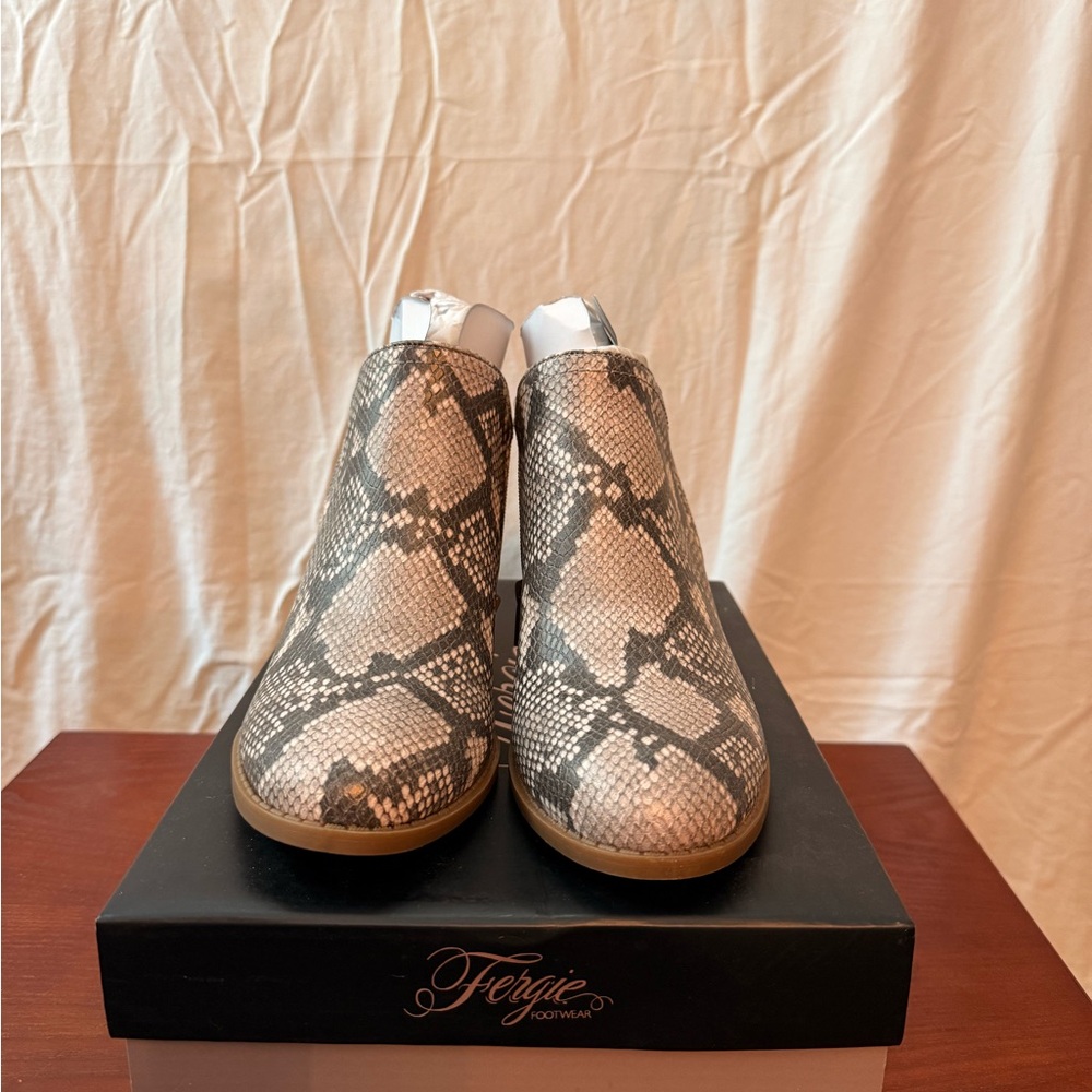 Fergie Snakeskin Patterned Boots